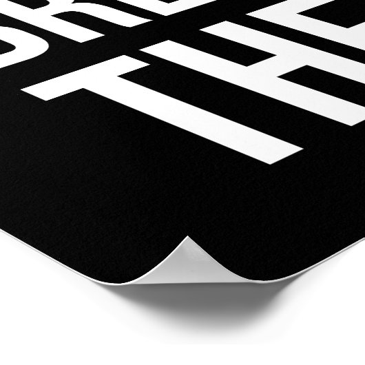 成功はノックしない – やる気を起こさせる Hustle ポスター (角)