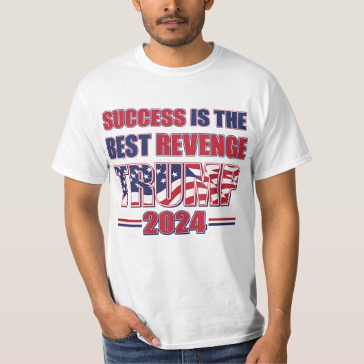 成功はリベンジ最高のト・トランプ Tシャツ (正面)