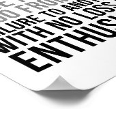 成功は一つの失敗から抜け出す能力である ポスター (角)