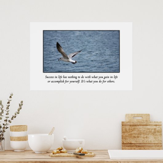 成功は人のためにやることによって計る ポスター (キッチン)