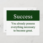 成功は内から始まる ポストカード (正面/裏面)