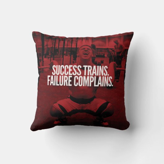 成功は失敗を招く。ジムやる気を起こさせる クッション (裏面)