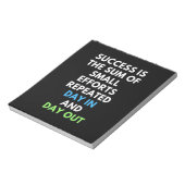 成功は小さな努力の合計である ノートパッド (回転)