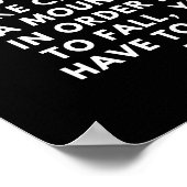 成功は山のような登山である。 ポスター (角)