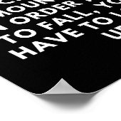 成功は山のような登山である。 ポスター (角)