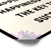 成功は幸福の鍵ではない。幸福とは ポスター (角)