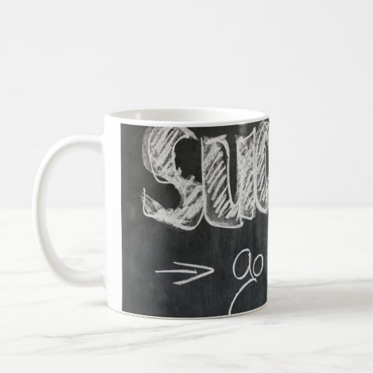 成功は得る コーヒーマグカップ (左)