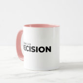 成功は意思決定の重要性 マグカップ (正面左)