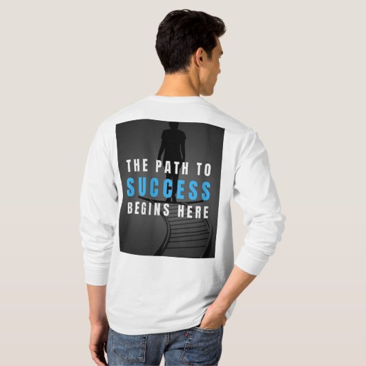 成功は抱擁 Tシャツ (裏面フル)