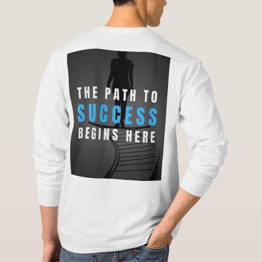 成功は抱擁 Tシャツ (裏面)