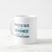 成功は旅であり目的地ではない コーヒーマグカップ (正面左)