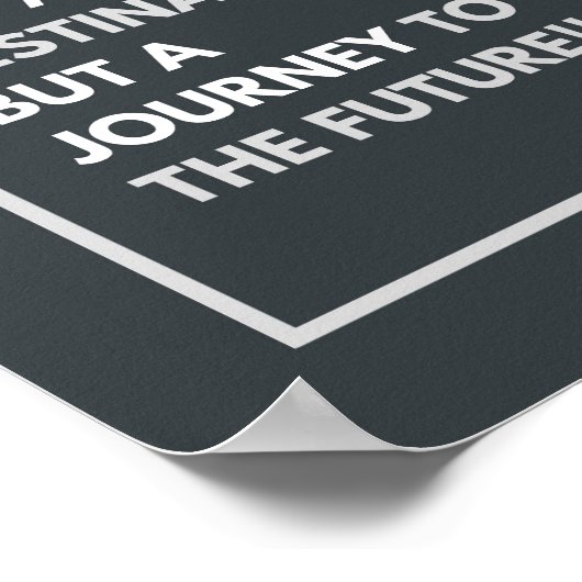 成功は旅のやる気を起こさせる引用文 ポスター (角)