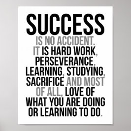 成功は決して偶然ではない ポスター