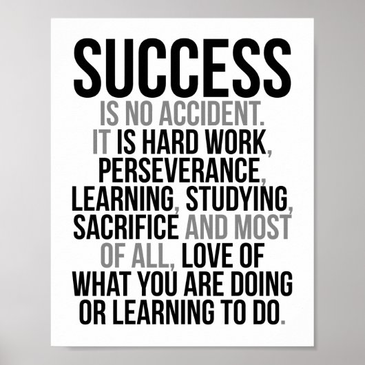 成功は決して偶然ではない ポスター (正面)