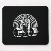 成功は甘いが、秘密は汗男のボディー マウスパッド (正面)