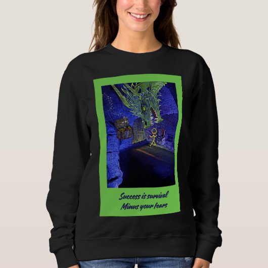 成功は生き残り、あなたの恐れを除く。 スウェットシャツ (正面)