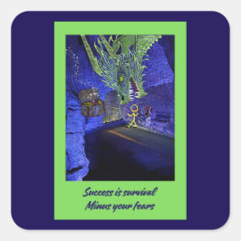 成功は生き残り、あなたの恐れを除く。 スクエアシール