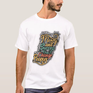 **「成功は真のキャラクターを反映」** Tシャツ