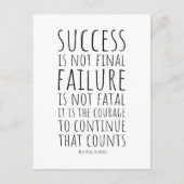 成功は確定せず失敗は致命的でない ポストカード (正面)