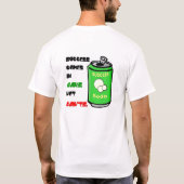 成功は缶ないCan'ts入って来ます Tシャツ (裏面)