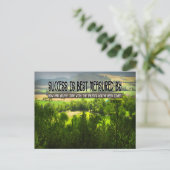 「成功は計最高の測された」感動的引用文 ポストカード (スタンド正面)