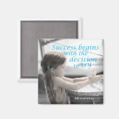 成功は試みる決心から始まる マグネット (正面/裏面)