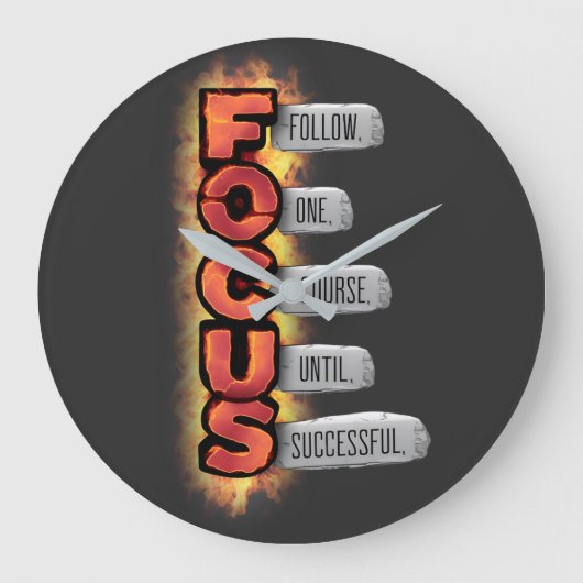 成功へのパス ラージ壁時計 (正面)