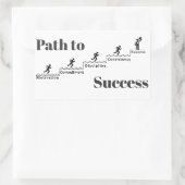 成功へのパス 長方形シール (バッグ)