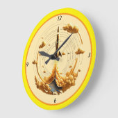 「成功へのロケット弾」 ラージ壁時計 (傾斜)