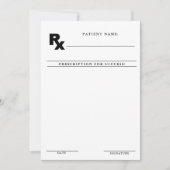 成功への処方箋 アドバイスカードを残そう 招待状 (正面)