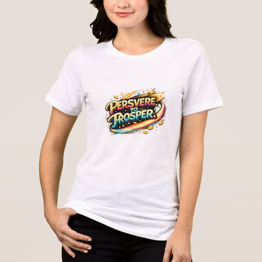 成功への忍耐Tシャツ トライブレンドTシャツ (正面)
