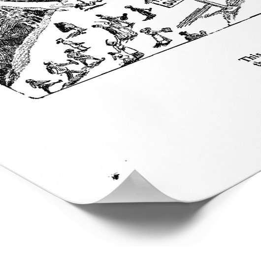 成功への有名な道のポスター100年お祝い ポスター (角)