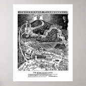 成功への有名な道のポスター100年お祝い ポスター (正面)