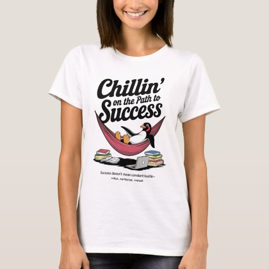 成功への道のりをチリン Tシャツ (正面)