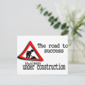 成功への道はいつも建築中だ ポストカード (スタンド正面)