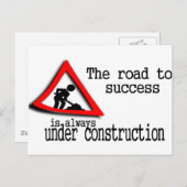 成功への道はいつも建築中だ ポストカード (正面/裏面)