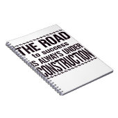 成功への道はいつも建築中 ノートブック (右側)