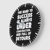 成功への道は建築中おもしろい、 ラージ壁時計 (傾斜)