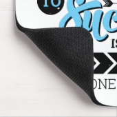 成功への道タイポグラフィやる気を起こさせる引用文 マウスパッド (コーナー)