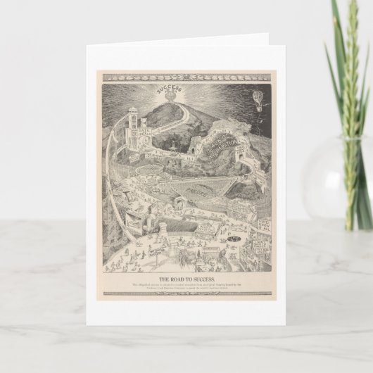 成功への道 ノートカード (正面)