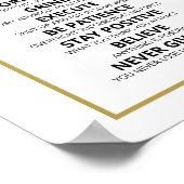 成功への鍵インスパイア数 ポスター (角)