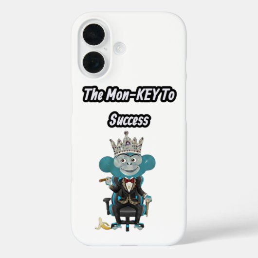 成功への鍵サル ギフト Case-Mate iPhoneケース (裏面)