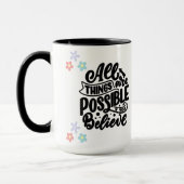 成功やる気を起こさせるとインスピレーションのためのマグカップ マグカップ (左)