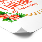 成功やる気を起こさせると人生の闘いのためのことわざ ポスター (角)