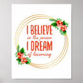 成功やる気を起こさせると人生の闘いのためのことわざ ポスター (正面)