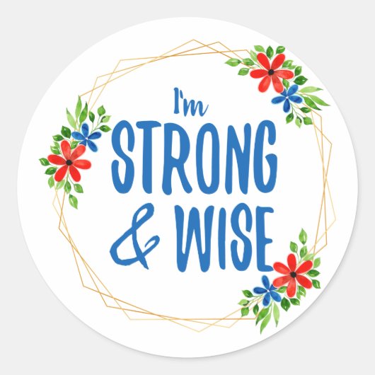 成功やる気を起こさせると人生の闘いの言葉 ラウンドシール (正面)