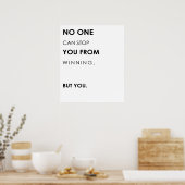 成功やる気を起こさせると勝利に関する引用文 ポスター (キッチン)