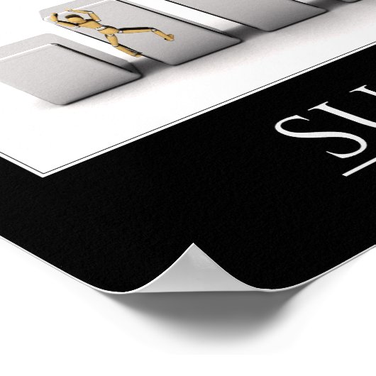 成功やる気を起こさせるポスター ポスター (角)