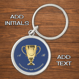 成功やる気を起こさせるモノグラムの訓練 キーホルダー