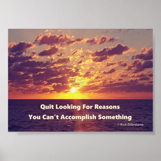 成功やる気を起こさせる引用文ポスター ポスター (正面)